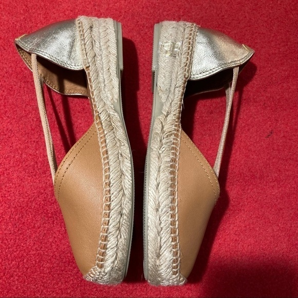 TONI PONS Sz 38 Erla-P Tan Gold Elastic Straps Slip On Espadrilles NWOT - Picture 3 of 7